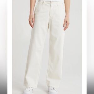 Good American Women's High Rise Jeans in Off White